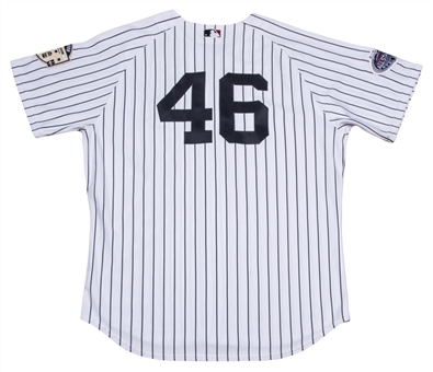 2008 Andy Pettitte Game Used New York Yankees Home Jersey Worn on Final Old Yankee Stadium Opening Day 4/1/08 (MLB Authenticated, MEARS A10 & Steiner)